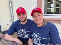Jens Theobald und Tanja Becker kümmern sich um den Pirmasenser Football-Nachwuchs. Foto: Thomas Müller