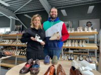 Aline und Alexander Gautsche in ihrer Firma auf der Husterhöhe. Foto: Thomas Müller