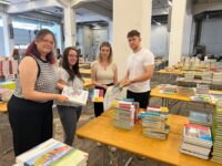 Die Azubis der Stadt sind zu einem Team zusammengewachsen: Natalie Böttcher, Corinna Celo, Sabrina Hochreiter und Kevin Münch (v.l.). Foto: Müller