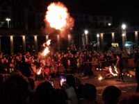 Wie bei der letzten Halloween-Party auf dem Exe soll es diesmal eine Feuer-Show geben. Foto: privat