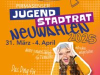 Mit diesem Plakat wird für die Wahl zum Jugendstadtrat geworben. Foto: Stadtverwaltung Pirmasens