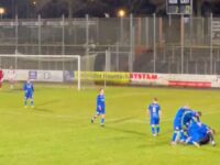 Jubel nach dem erlösenden 2:0 des FKP im Verbandspokal-Halbfinale. Foto: Petry