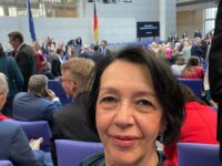 Die SPD-Bundestagsabgeordnete Angelika Glöckner bei der ersten Sitzung des neuen Bundestages. Foto: Privat