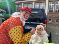 Beim Kinderschminken gab es nur glückliche Gesichter. Foto: Müller