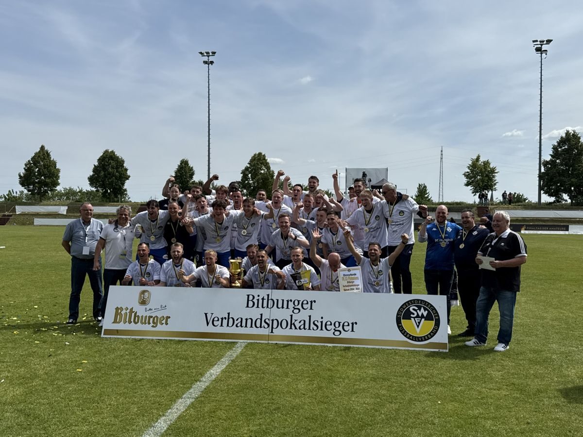 Was für ein Jubel. Der FK Pirmasens ist Bitburger Verbandspokalsieger 2025