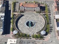 Aerial image of the Neues Rathaus Pirmasens (view from the east)
