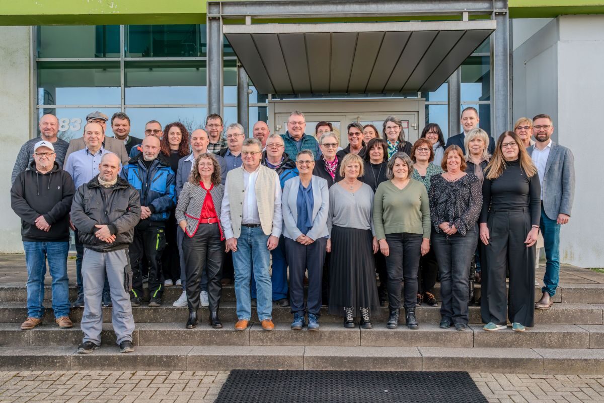 WASGAU-Jubilare aus den Bereichen Logistik, Verwaltung und Großhandel