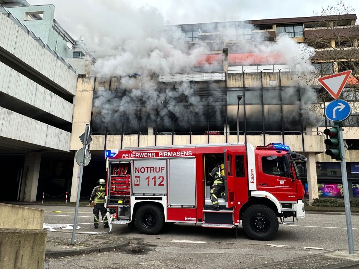 Brand Parkhaus