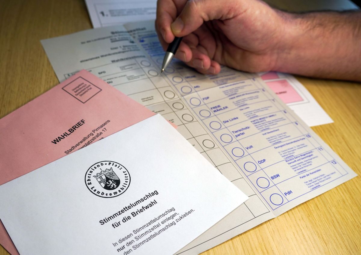 Wahllokal Briefwahl geöffnet