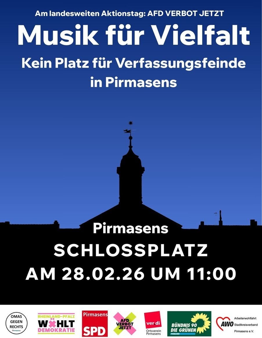 Kein Platz für Verfassungsfeinde in Pirmasens Plakat