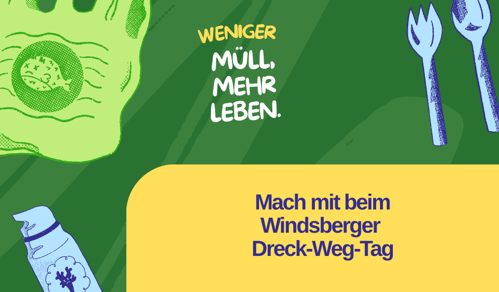 Grün Illustration Null Abfall Instagram Post (1)